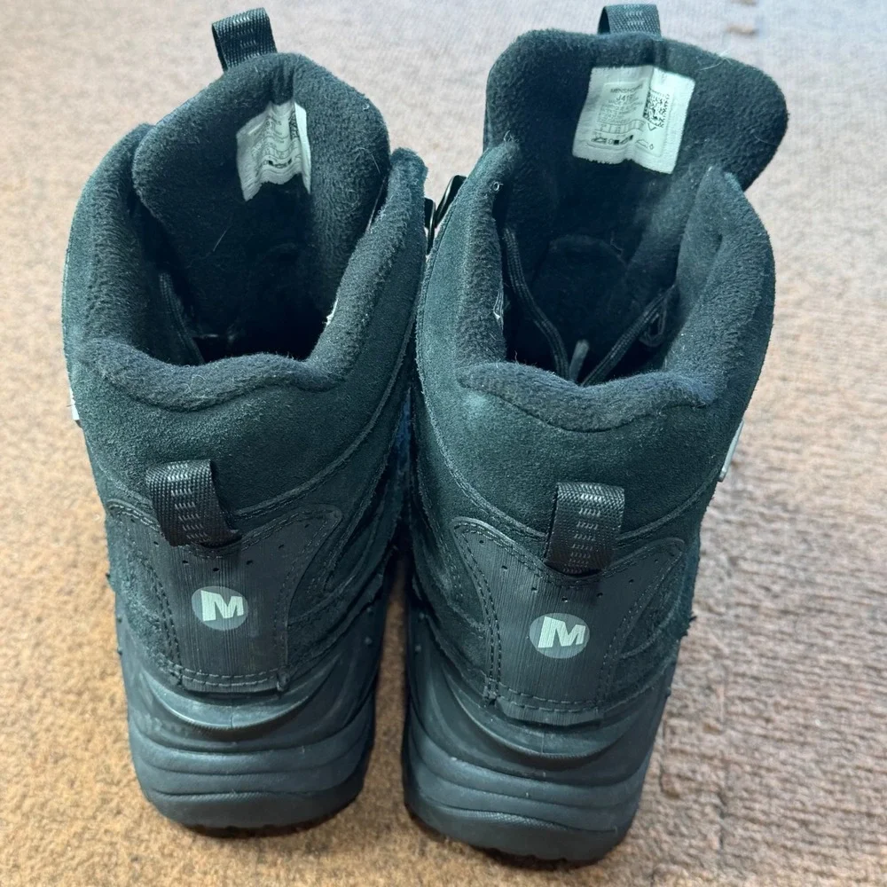 Merrell Thermo Chill Mid Shell Waterproof Winter Boots Mens 9 Black J41917